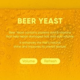 MARS MADE Beer Yeast Shampoo Bar 2.0 - Hydrating & Moisturizing Natural Hair Soap Bar Shampoo for Hair Volume & Scalp Nourishment - Bathing Soap Solid Shampoo for All Hair Types (120g, 4.23oz)