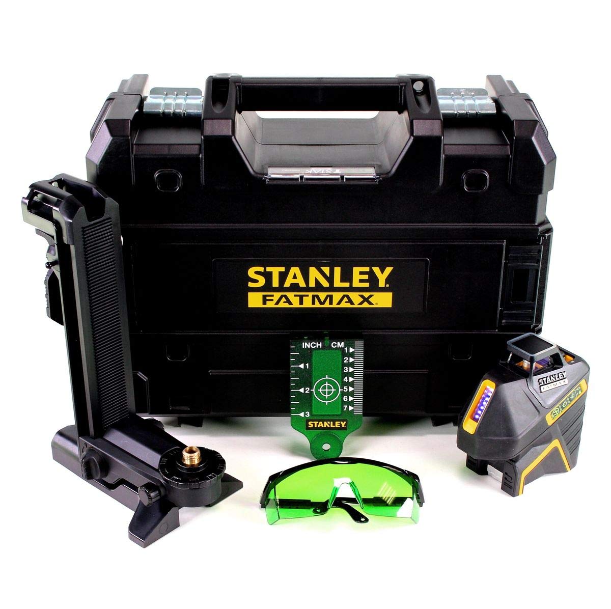 STANLEY FMHT77617-1 Livella multilinea SLG-2V Litio Laser Verde Gamma Fatmax – Portata 30 m/50 m con un rilevatore – Protezione IP54