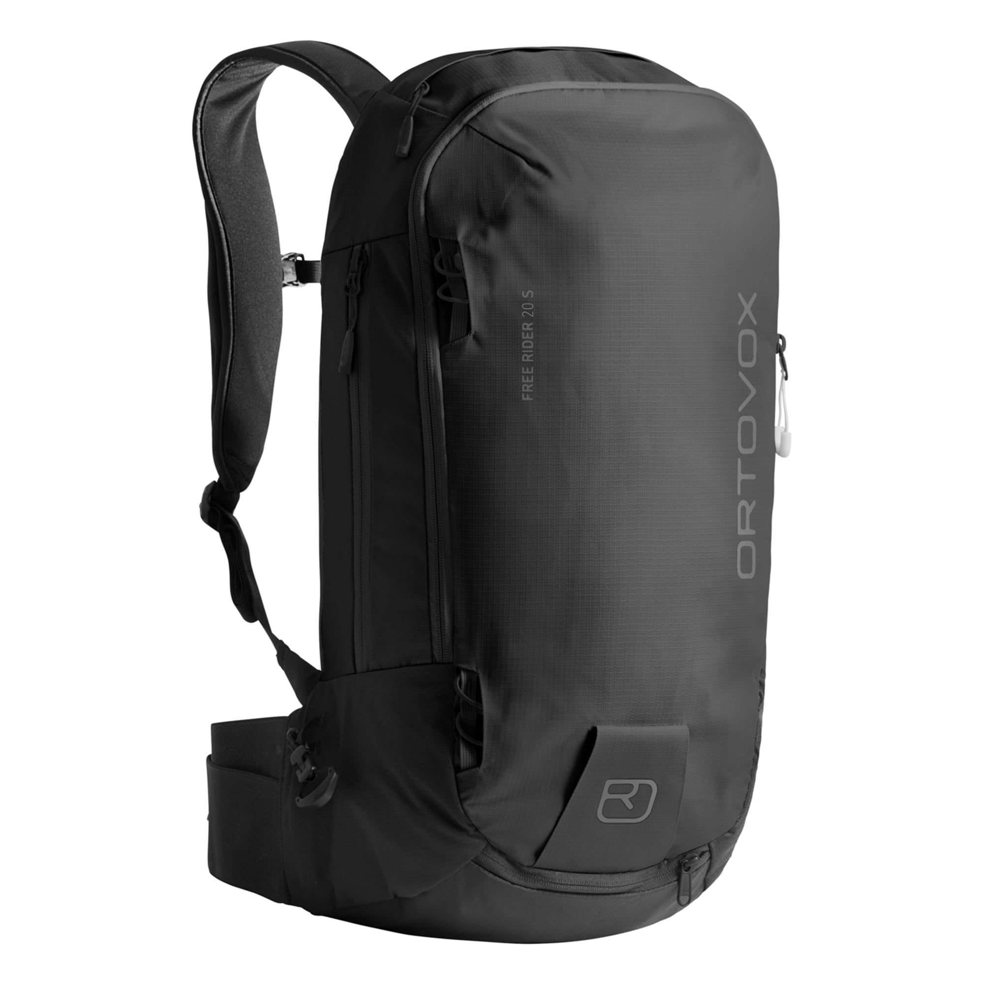 Ortovox Free Rider 20L S Freeriding Skitouren-Rucksack für Skifahren, Snowboarden und Backcountry Sport, Black Raven, 20 Liter