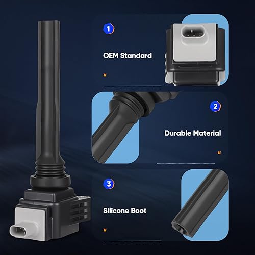 Vista 662 de ECCPP Bobinas de encendido portátiles de repuesto para automóvil compatibles con Infiniti I30/para Nissan Maxima 3.0L V6 2000-2001 Reemplazo