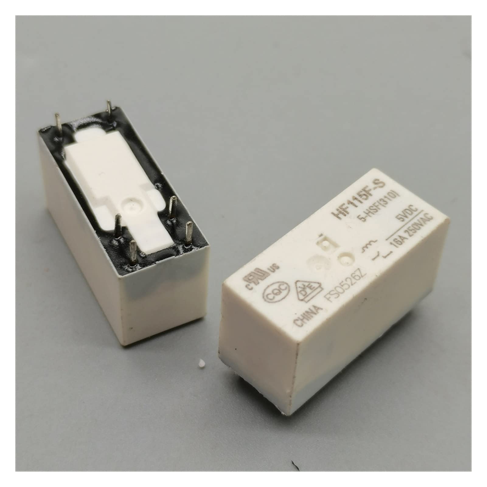 Relais hf115f-s 5-hsf 5VDC pour piloter des appareils 250VAC 16A