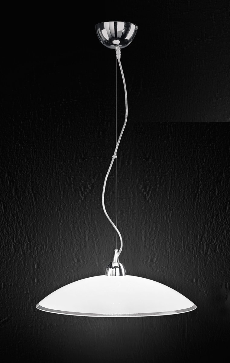Techo de cristal blanco E27 plafón translúcido para iluminación de interior 3