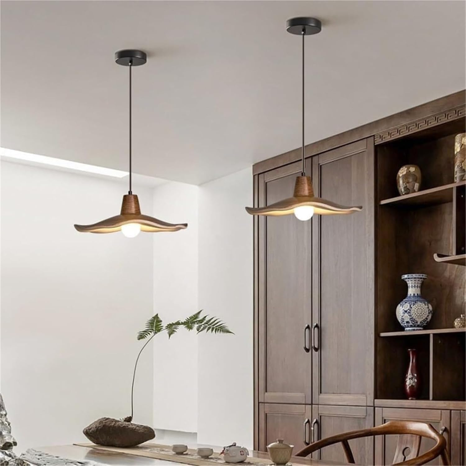 Wyspa Kuchnia Żyrandol Wiszący z żywicy Abażur - Retro Lampa Wisząca Do Wejścia, Jadalni, Studium (Mały)