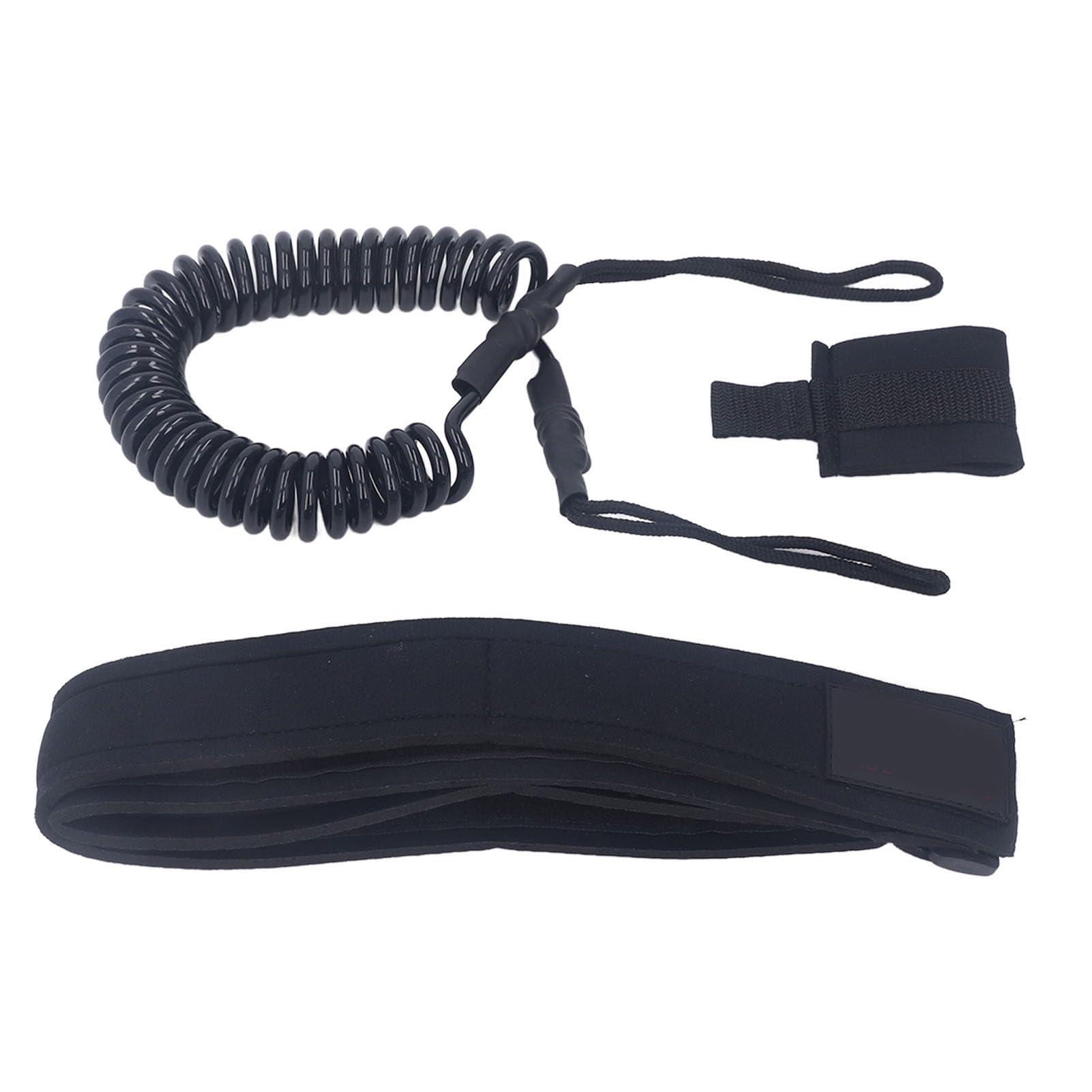 SUNGOOYUE Surfboard Leash, 6mm High Strength Wear Coiled Spring Waist Safety Rope for Surfing Water Sports