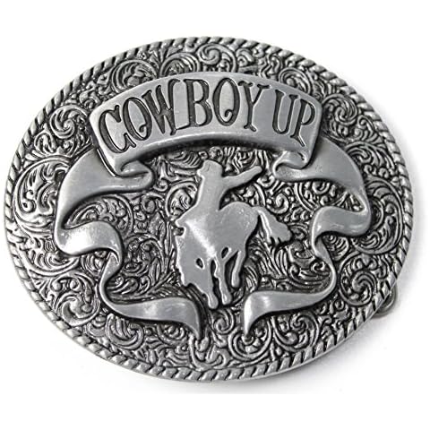 Bai You Mei Western Designer Silver Cowboy UP Horse Belt Buckle Vintage Handmade Belt Buckle Cover