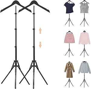 2 Pack Shirt Display Stand, Adjustable Mannequin Torso for Retail and Home Use