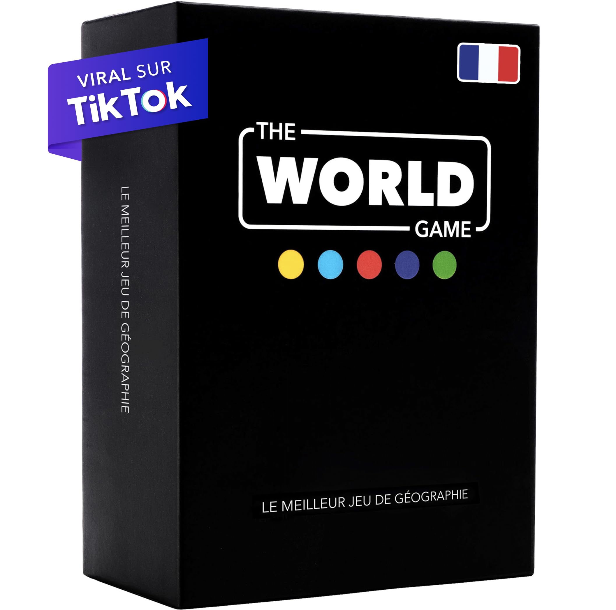 The World Game - Jeu de Géographie avec Carte du Monde - Jeu Société Éducatif pour Enfant, Famille et Adultes - Un Cadeau Parfait pour Garçons et Filles - français