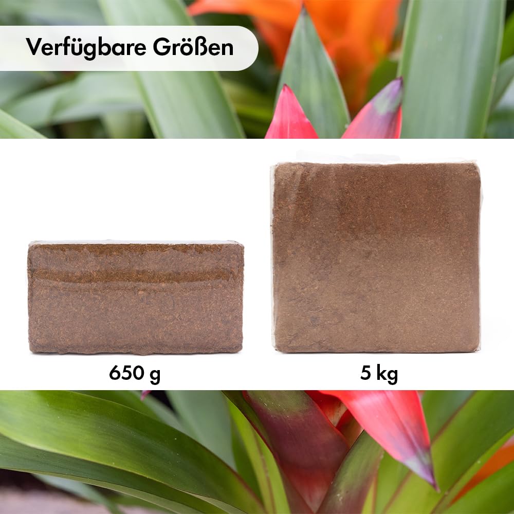 Kokoshumusziegel als Hochbeeterde, Blumenerde für Pflanzen/Zimmerpflanzen - 24x650g - natürliche Kokoserde als Alternative zur herkömmlichen Blumenerde für EIN kräftiges Wurzelwachstum (216 Liter)