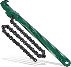 12 Inches Heavy-Duty Ratcheting Chain Wrench, Adjustable Oil Filter Pliers for Truck & Car, Pipe Wrench Multi-Purpose Remover Tool