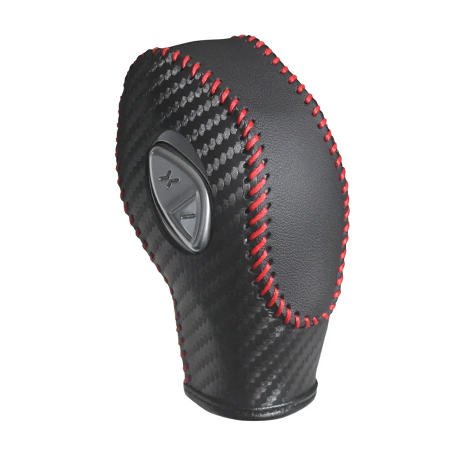 Kaiaygee Carbon Fiber Black A Gear Shift Knob Pu Leather Compatible With Ford Focus, Fiesta