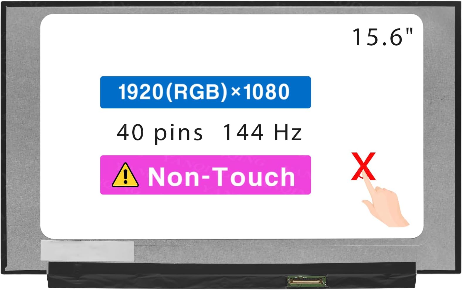A Plus 17,3 Zoll Laptop Display Ersatz – Full HD IPS Matte (1920x1080) | Kompatibel Mit NV173FHM-N47, N48, N49 | 30-Pin Connector