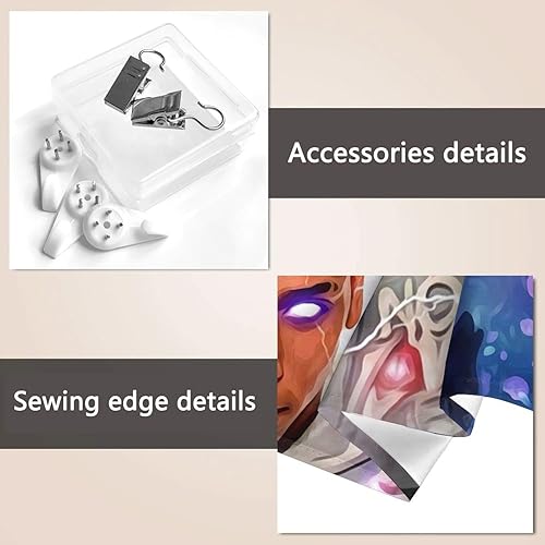 Miniatura 4 de Kingscom NLE - Tapiz para colgar en la pared, diseño de rapero Choppa, estampado 3D, decoración del hogar, 60 x 51 pulgadas