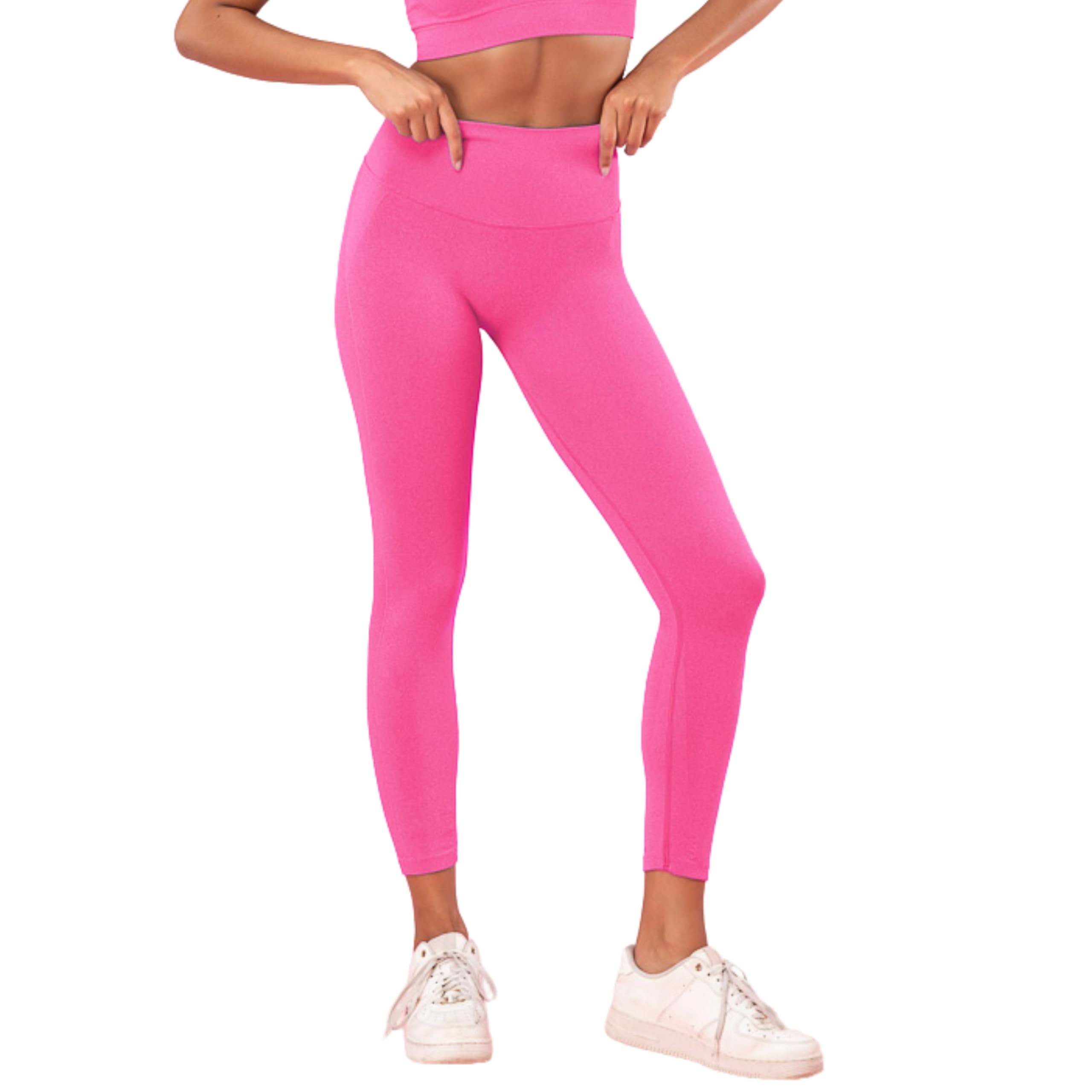 FOCENZA Leggings Donna Sportivi a Vita Alta con Effetto Push Up in Microfibra Morbida e Traspirante, Made in Italy
