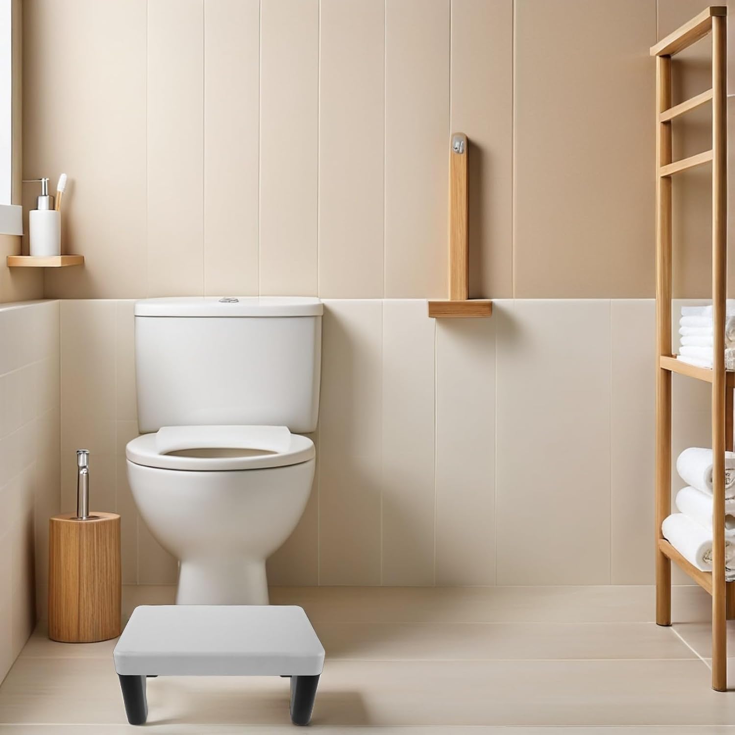 Toilet Squatting Stool for Kids, PP Plastic Bathroom Step