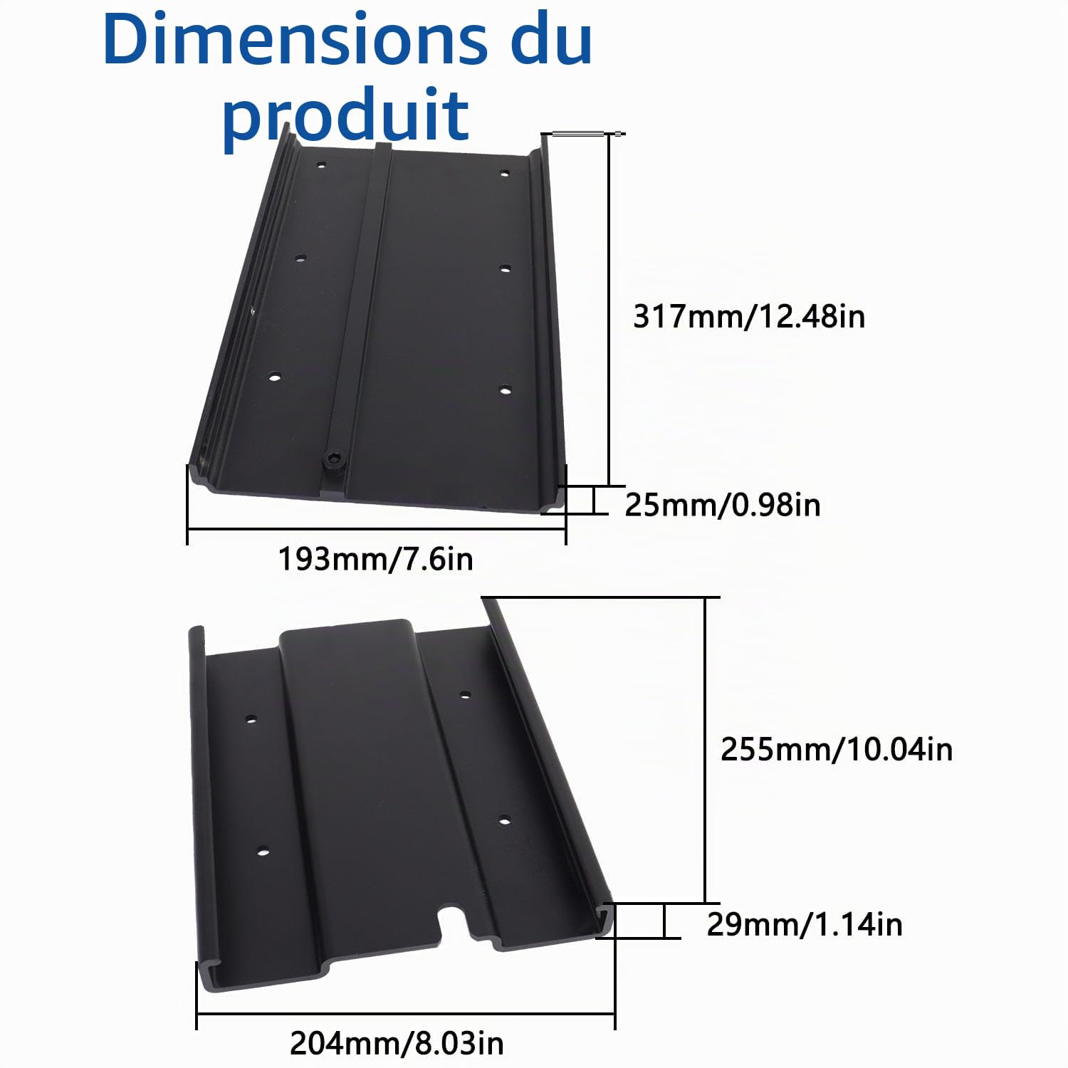 MKA-16-03 Support à dégagement rapide de rechange pour support de montage de moteur de pêche à la traîne Minn Kota 1854035 compatible avec Ulterra, Terrova, PowerDrive, PowerDrive V2