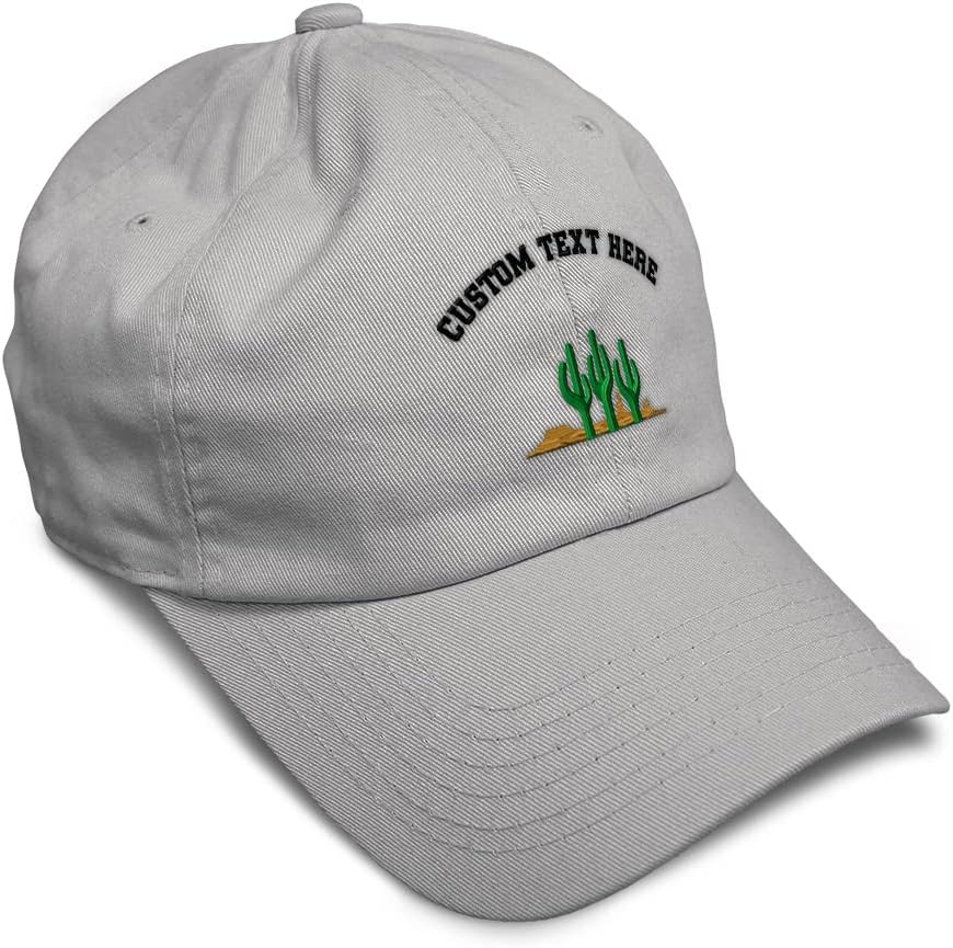 Speedy Pros Soft Baseball Cap West Cactus Embroidery Plants Twill Cotton Dad Hats for Men & Women
