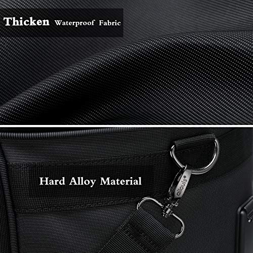 Ailouis Extra Large Size,Expandable Lightweight Luggage Rolling Duffel Bag (XXL) with Wheels Travelling Foldable Suitcase,Black