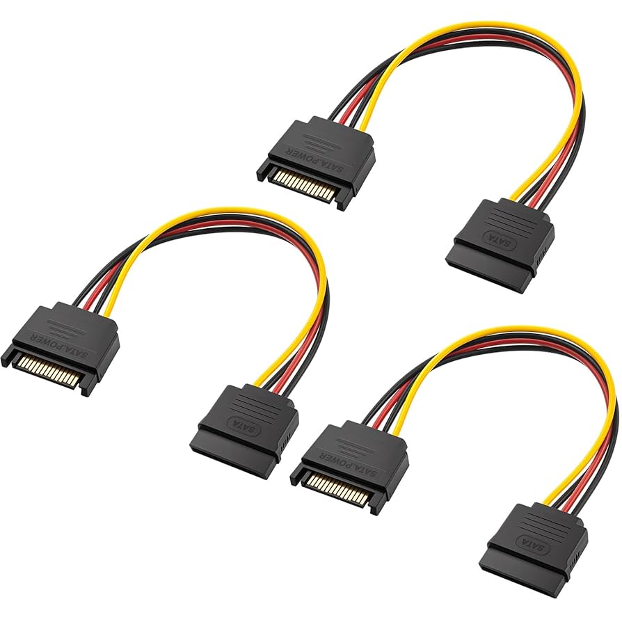 CARE CASE Sata Power Extension Cable 15 Pin Male To 2 X 15