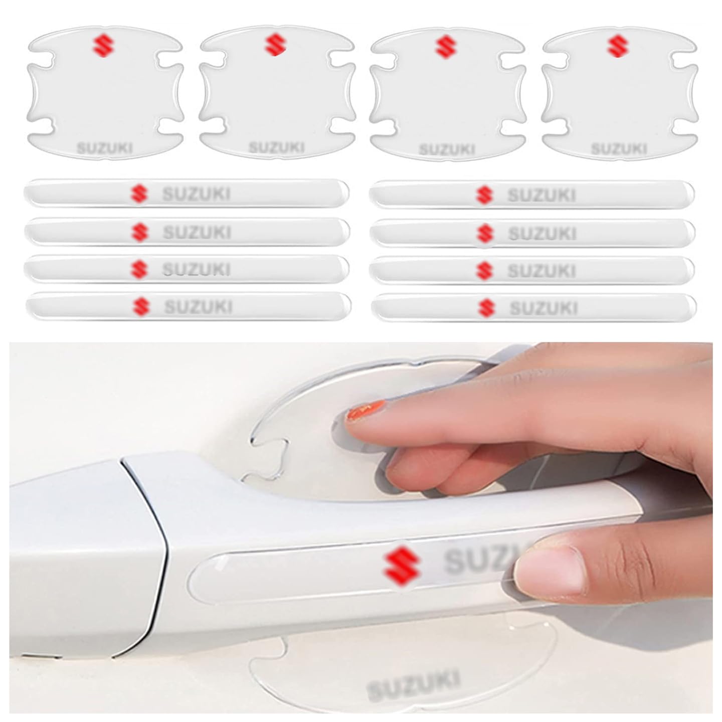 WISKA® 12PCS Car Door Handle Scratch Guard Protector Car Door Sticker