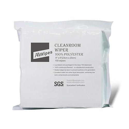 AAWipes Cleanroom Cloth Wipes 9"x9" (Bag of 150 Pcs) Double