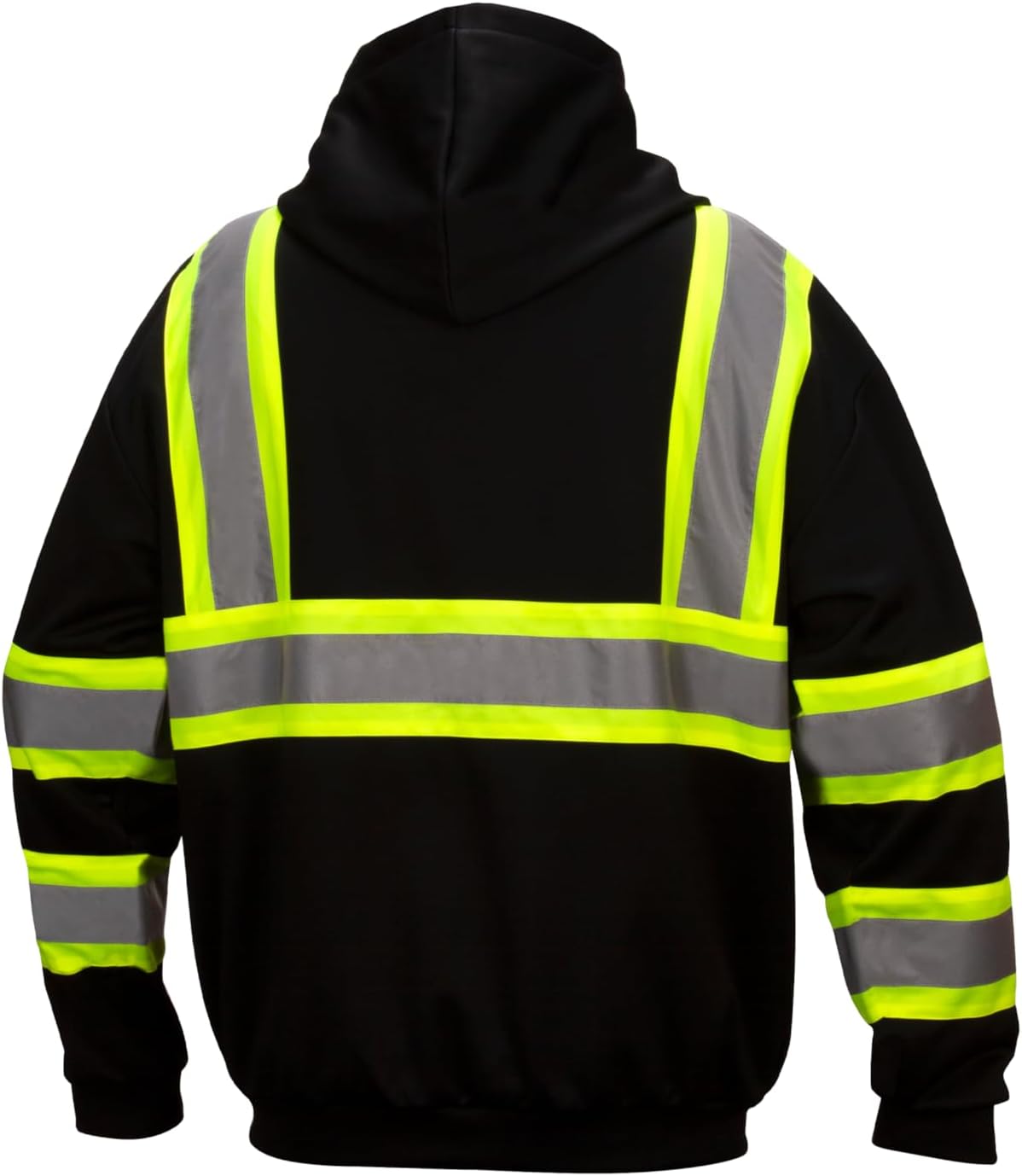 Pyramex Safety RSZH34 Series Enhanced Visibility Black Sweatshirt ANSI Type 0 Class 1 With Reflective Contrasting Tape Size M - Image 3