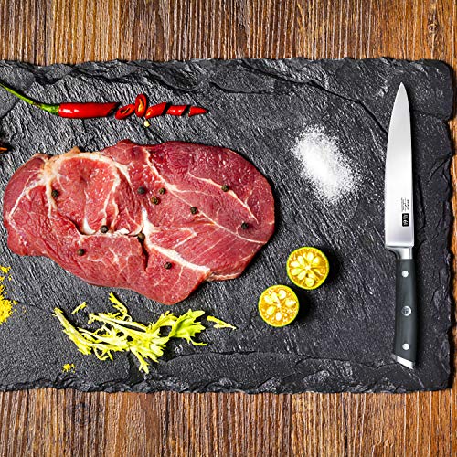 SHAN ZU Japanisches Kochmesser 15cm Allzweckmesser Universalmesser, Profi Messer Scharfe Küchenmesser Chefmesser aus Hochwertigem Edelstahl Allzweckmesser Ergonomischer Griff Geschenkbox