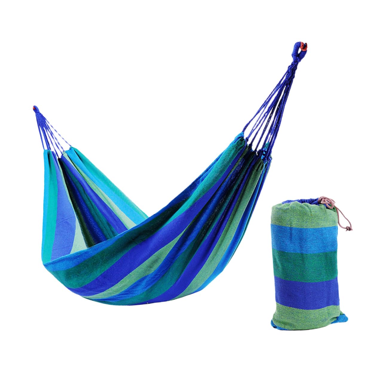 Hamac double extérieur toile TOYANDONA camping avec cordes