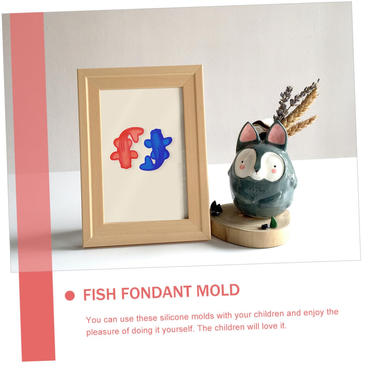 NUOBESTY 5 Juegos De Moldes 3d Para Carpas Fondant Resina De Silicona Antiadherente Para Manualidades (3 Unidades X 5)