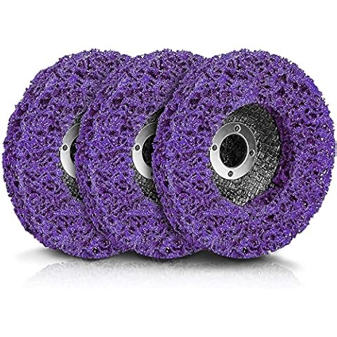 3 Pack Strip Discs Stripping Wheel for Angle Grinders Clean and Remove Paint, Rust Welds, Oxidation (4'' x 5/8'') Cover