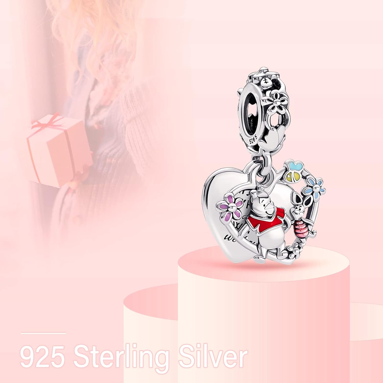 MITSOKU 925 Sterling Silver Charms for Bracelets Necklaces Animal prototype Pendant Safety Chain Dangle Pendants Beads Christmas Day Charms Jewelry Gift for Women - Image 2