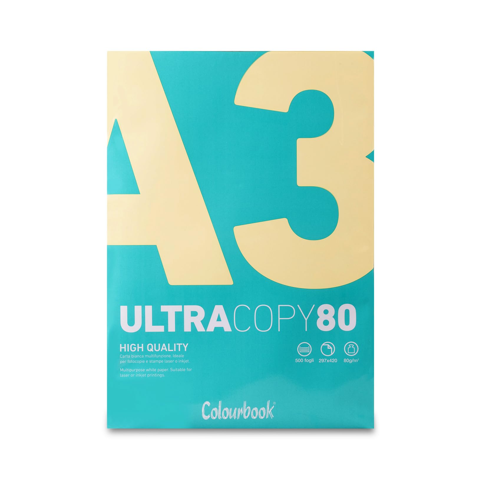 Colourbook Carta A3 bianca 42x30cm 80g/m² 500 fogli Compatibile laser e inkjet