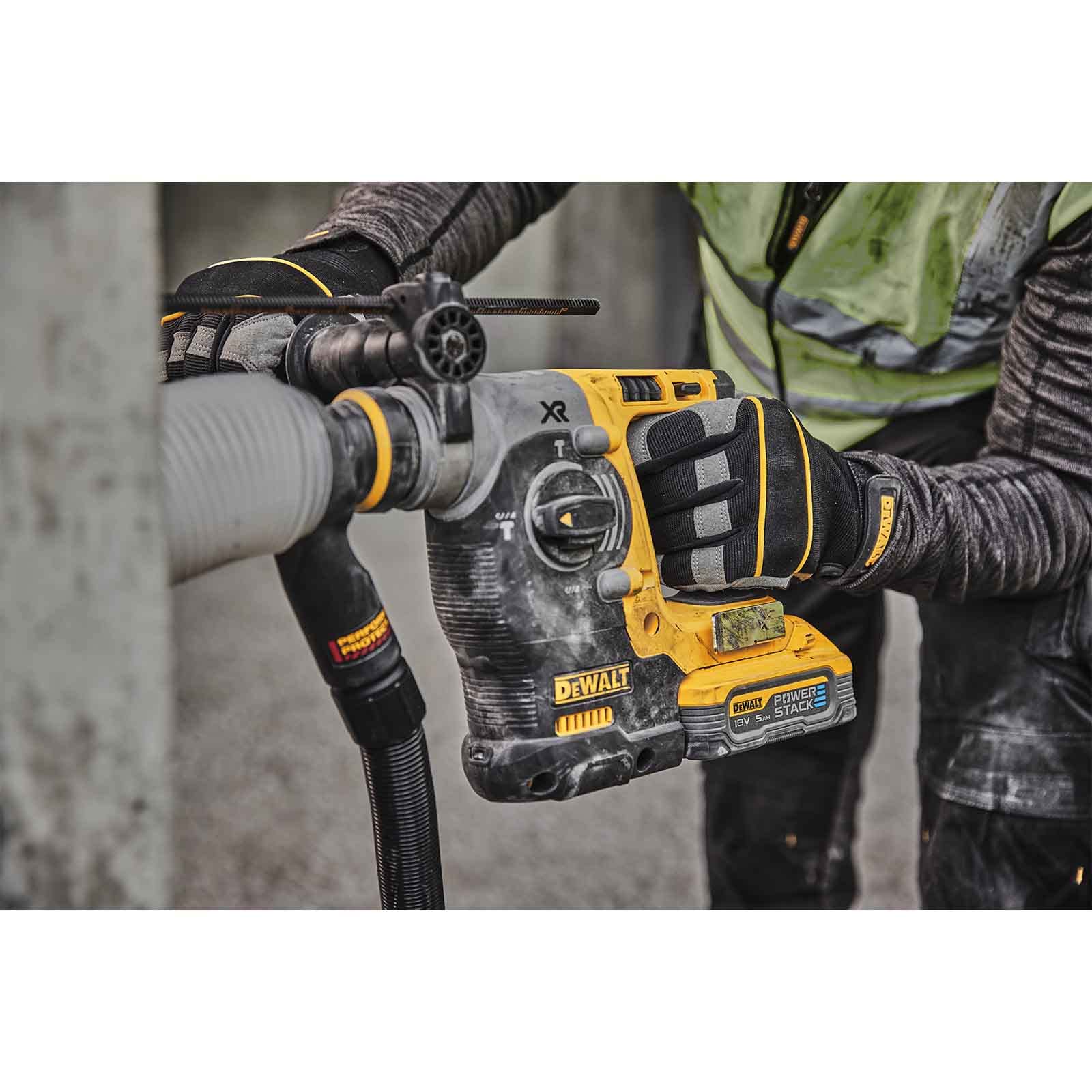DEWALT Martillo Electroneumático sin escobillas XR 18V SDS plus® 2 per artigiani e fai da te, per lavori precisi e rapidi