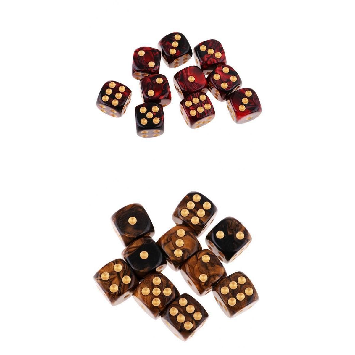ATORSE Toy 20lot 6-Sided Game Dice 16mm Dice for Board Games and Teaching Math Game-Toys & Hobbies-Games-Role Playing Games-Dungeons & Dragons-Accessories & Dice-image-30