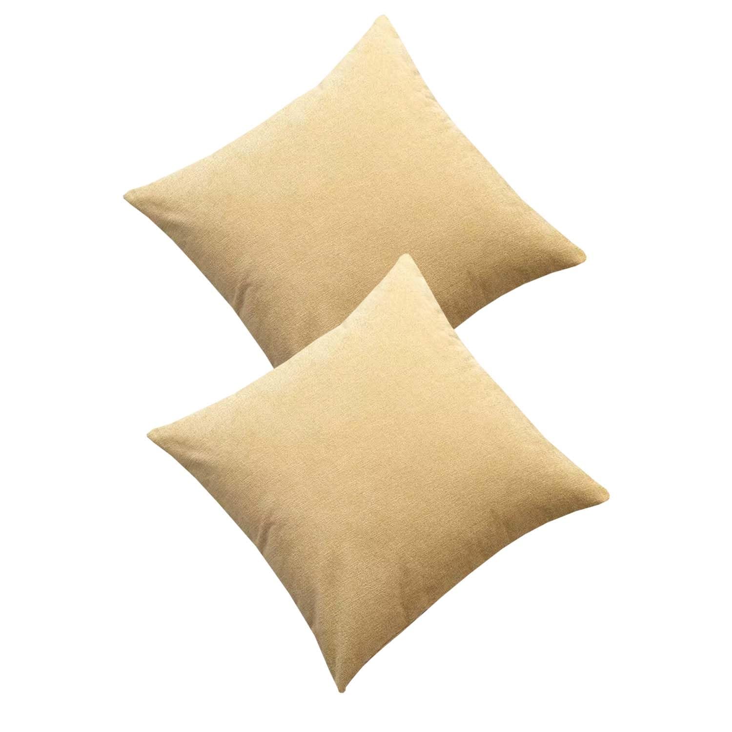 ELYSYSRL Cushion Covers 45x45 50x50 40x60 cm Decorative Couch Throw Pillowcase Square Rectangle Pillow Case Home Decor for Sofa Living Room Bed Bedroom(Ginger yellow,60x60cm(set of 2))