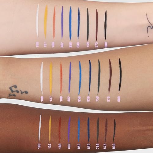 Miniatura 3 de 3INA The Color Pen Eyeliner - Lápiz delineador de ojos líquido colorido impermeable para un aspecto atrevido, punta de fieltro precisa, maquillaje