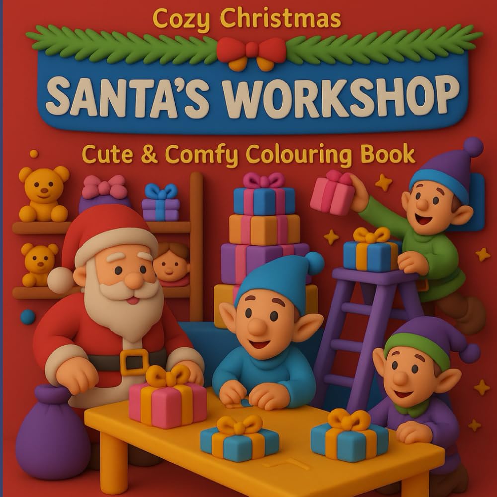 Cozy Christmas:: The Cute and Relaxing Festive Colouring Book for Kids and Adults
