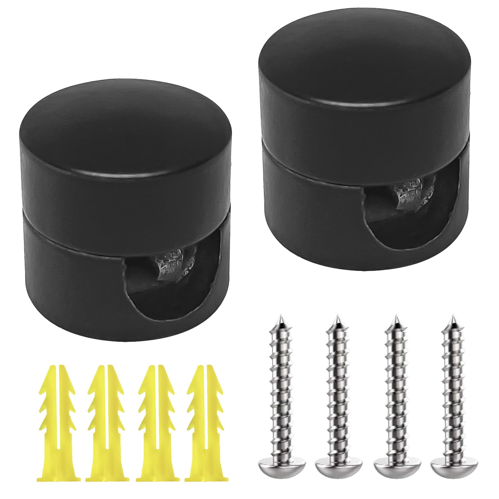 QuirkLz Affenschaukel Kabelhalter 12er Set - Aufputz Halter Für Textilkabel