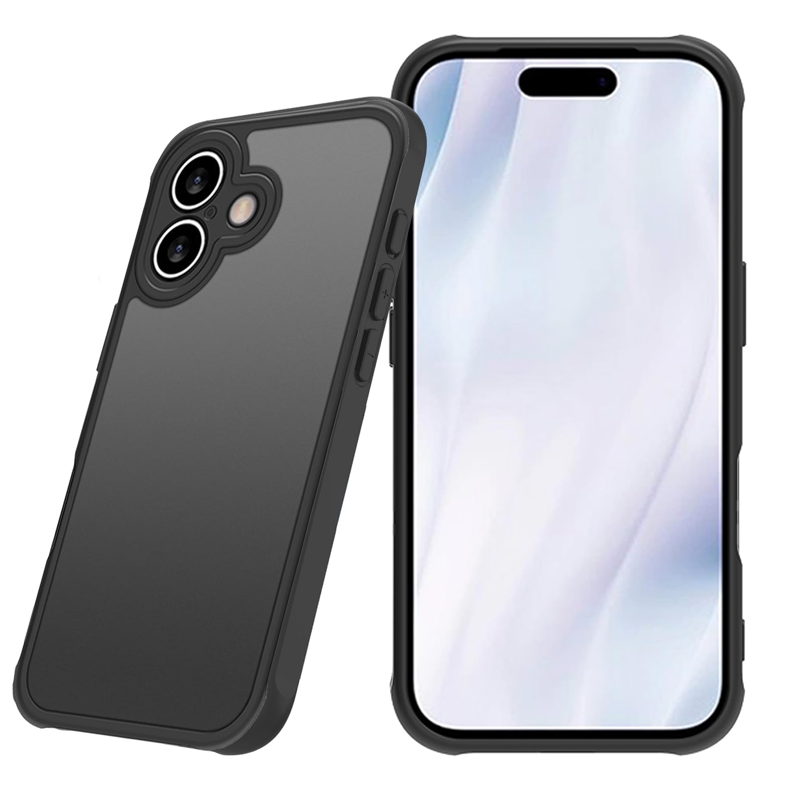 PCduoduo iphone 17 ケース 17 用のケース 防指紋 半透明 アイフォン 17 用の耐久性 カバー 黄ばみなし 滑り止め防汚 米軍MIL規格 携帯保護 耐衝撃薄型 サラッと軽やかな触り感 耐磨耗性 ﻿