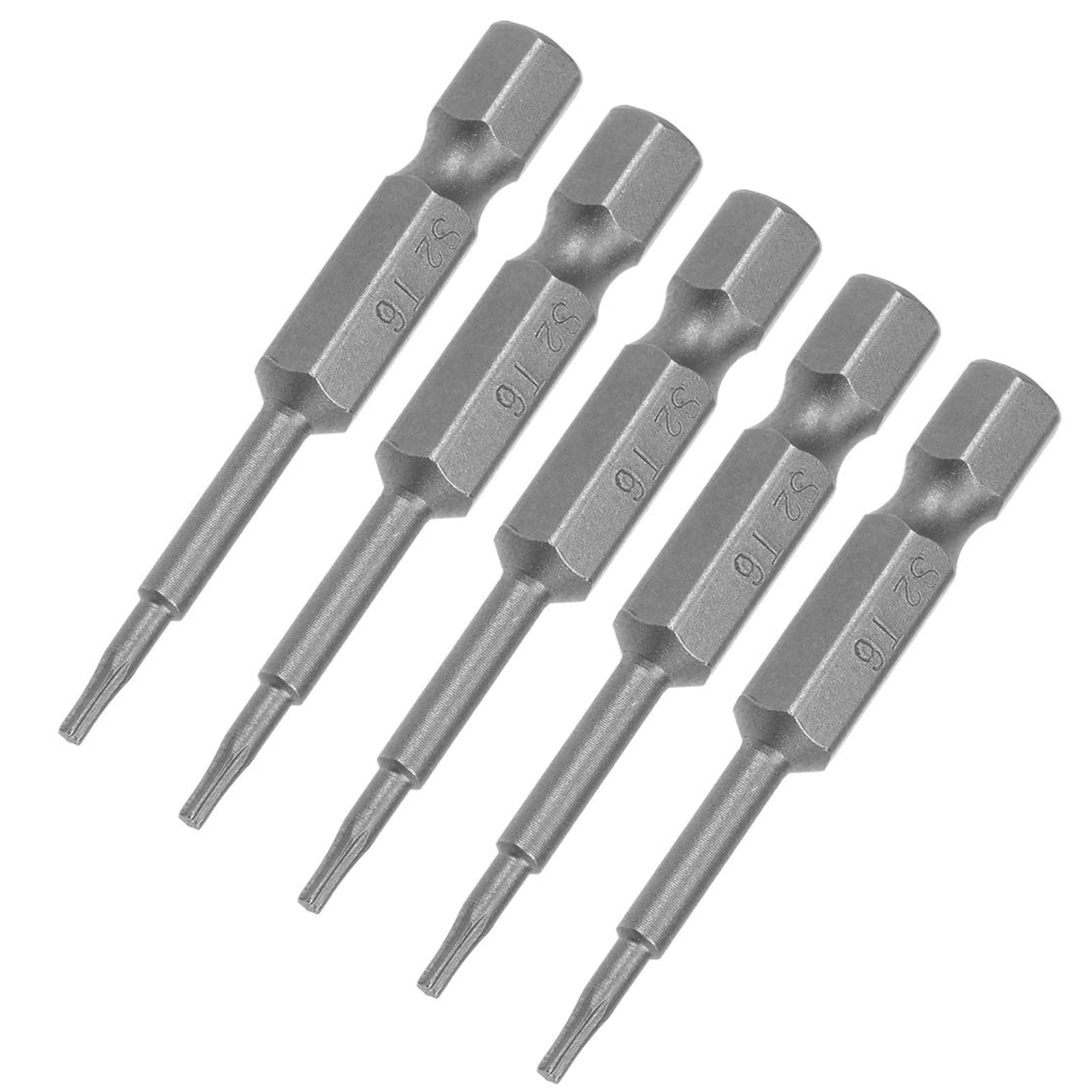 MACHSWON 5 Pcs T6 Magnetic Torx Screwdriver Bits, 1/4 Inch Hex Shank 2-inch Length S2 Power Tool — image 1