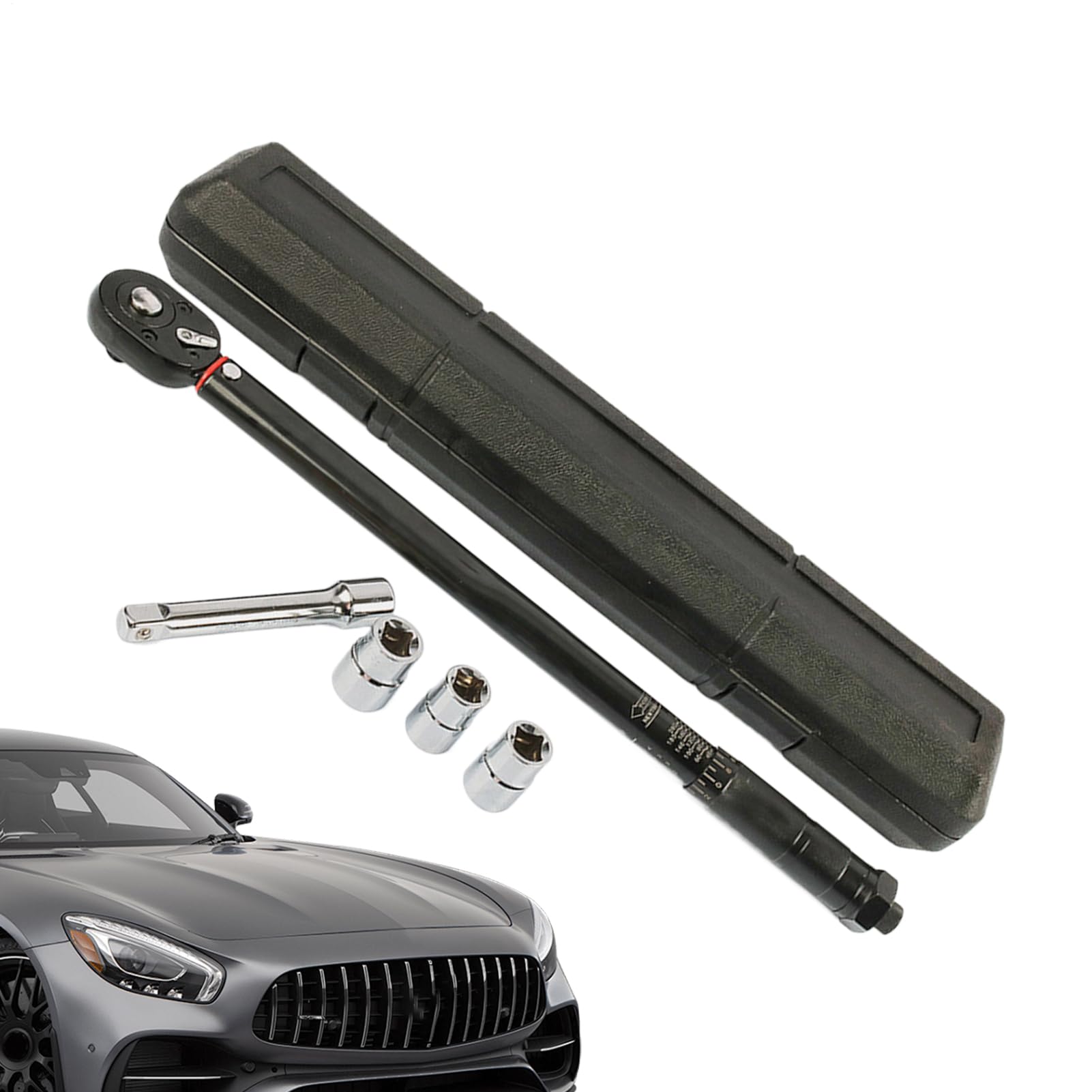 Klucz dynamometryczny 1/2 Ergonomiczne regulowane narzędzia mechaniczne | Klucz dynamometryczny z grzechotką Do napraw motocykli samochodów ciężarówek i pojazdów