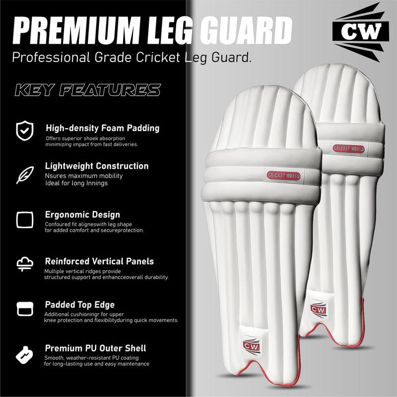 Image of CW County Cricket Kit | Camouflage Backpack | Kashmir Willow Bat | Leather Ball | Helmet | Gloves | Pads | Thigh Pad | Arm Protector | Abdominal Guard | Equipment Set | Size 3 Left