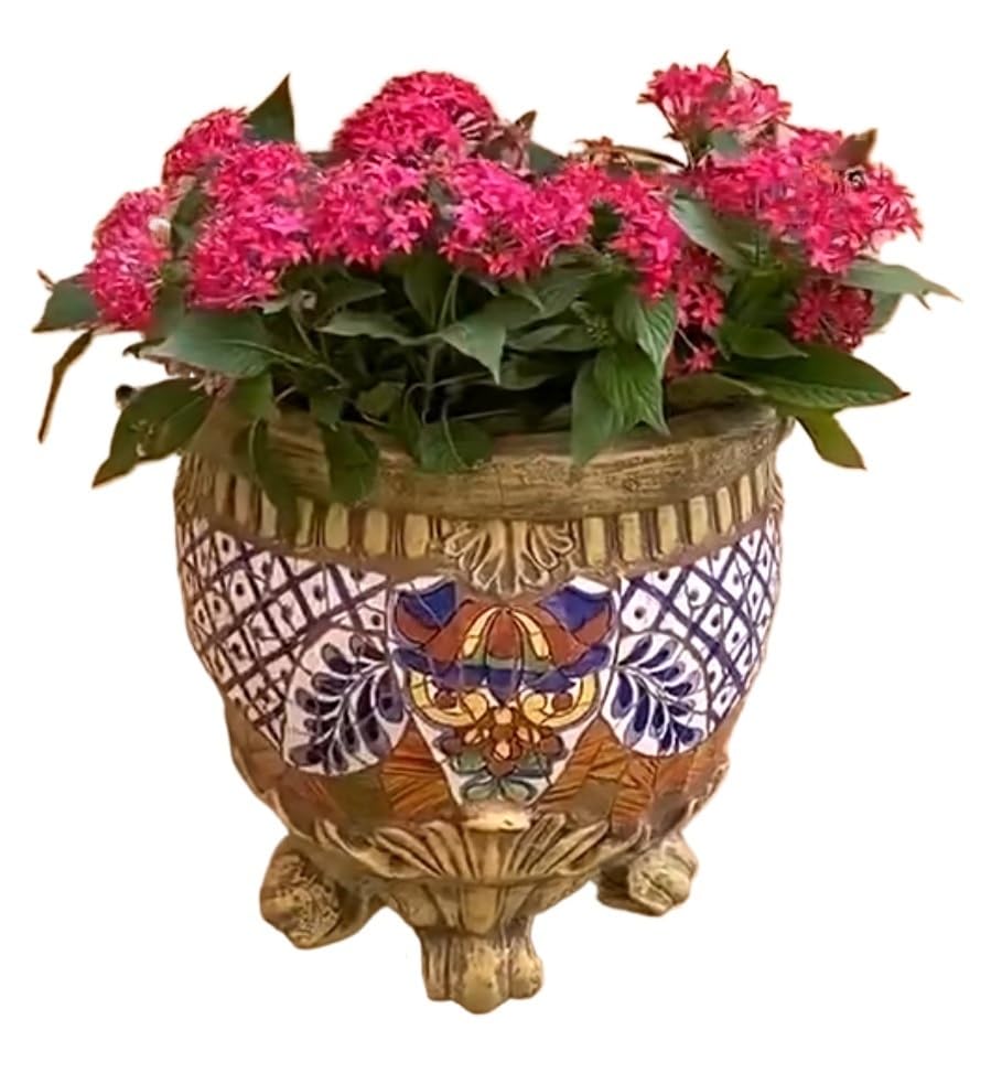 Pots de fleurs créatifs en mosaïque en céramique muraux pour extérieur