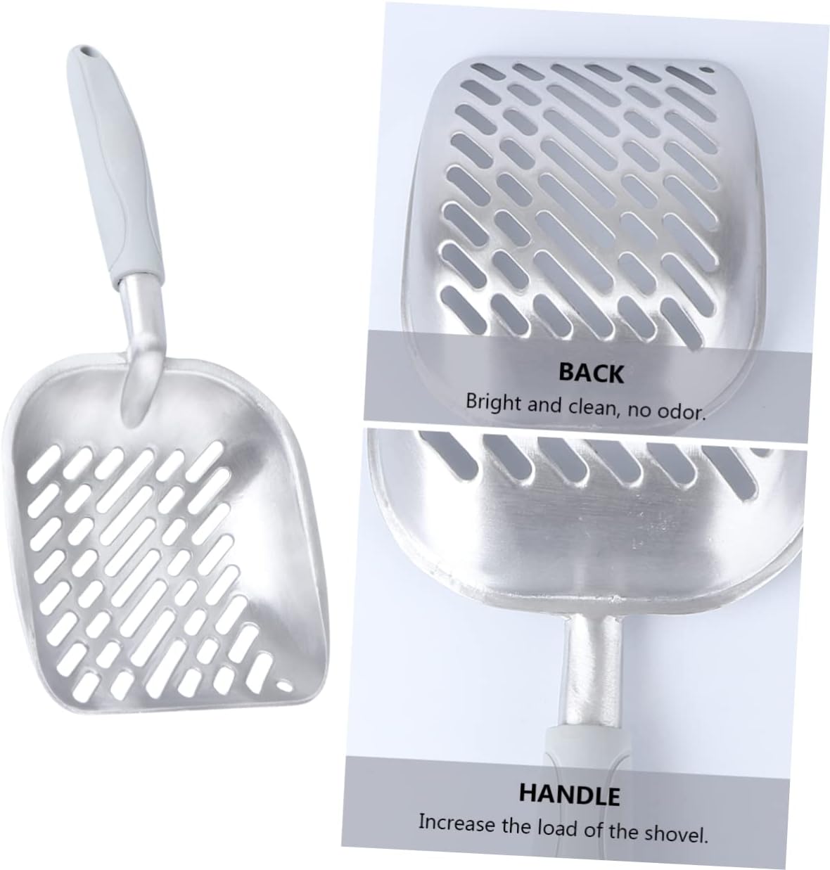 Didiseaon Multifunctional Cat Litter Scoop for Dog Handle Sturdy for Large Scoops