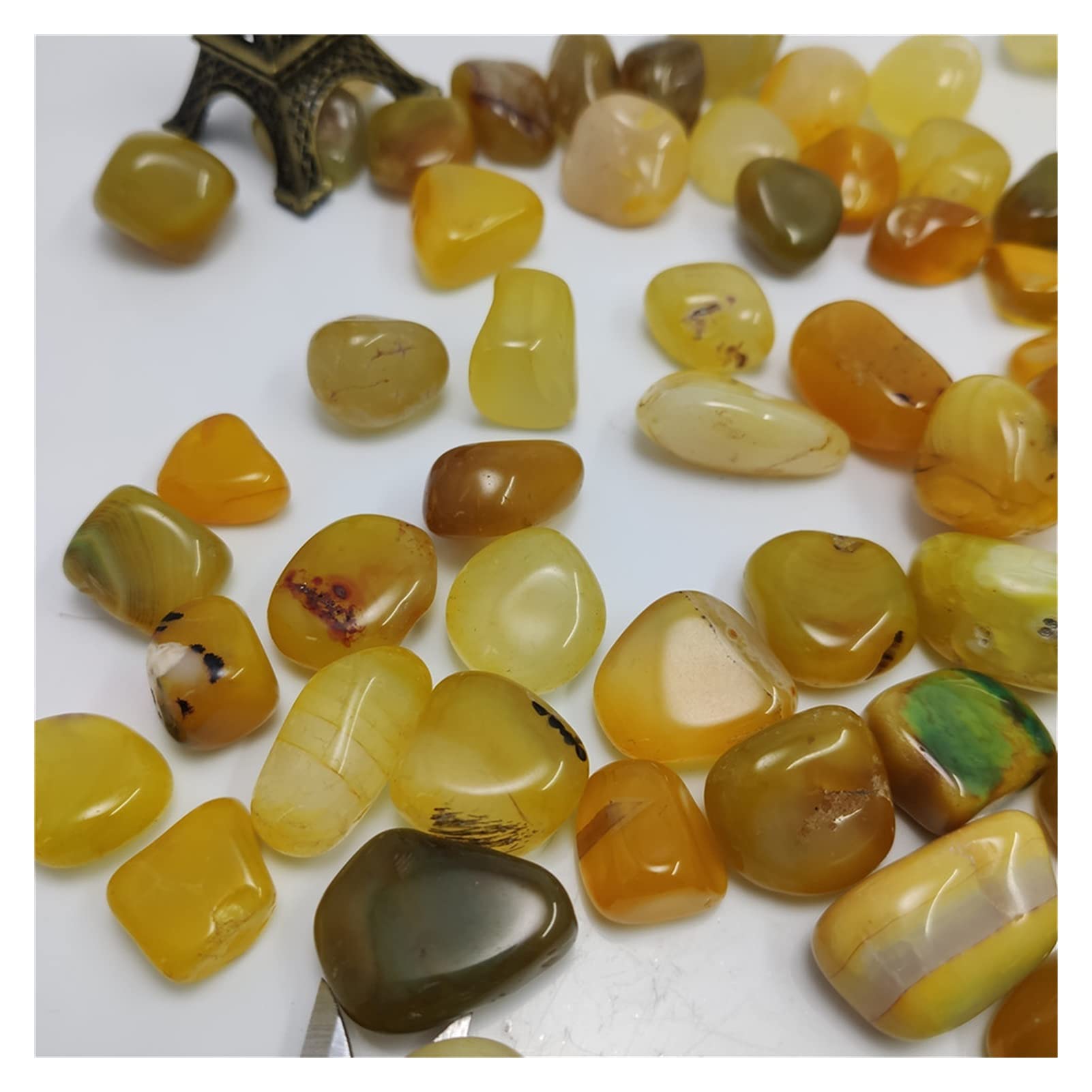 Agate jaune naturelle pour harmoniser votre espace de méditation à la maison