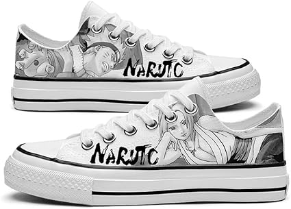 Csqw Naruto Noir et Blanc Low Gang Chaussures de Toile pour Enfants et  Adolescents Unisexes Baskets Chaussures de Cosplay Chaussures de Toile  baskets-38 : Amazon.fr: Chaussures et Sacs