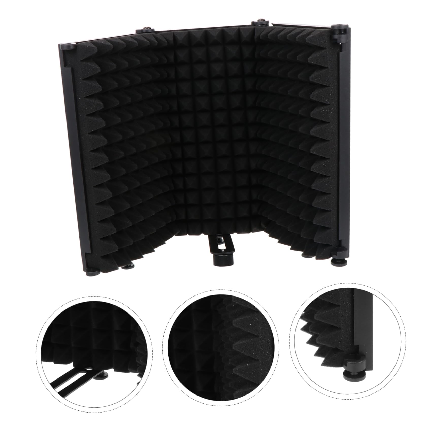 VICASKY Cubierta Insonorizada para Parabrisas Negro Filtro Antipop para Micrófono Protector de Filtro para Micrófono Aislamiento para Equipo de Grabación para Estudios