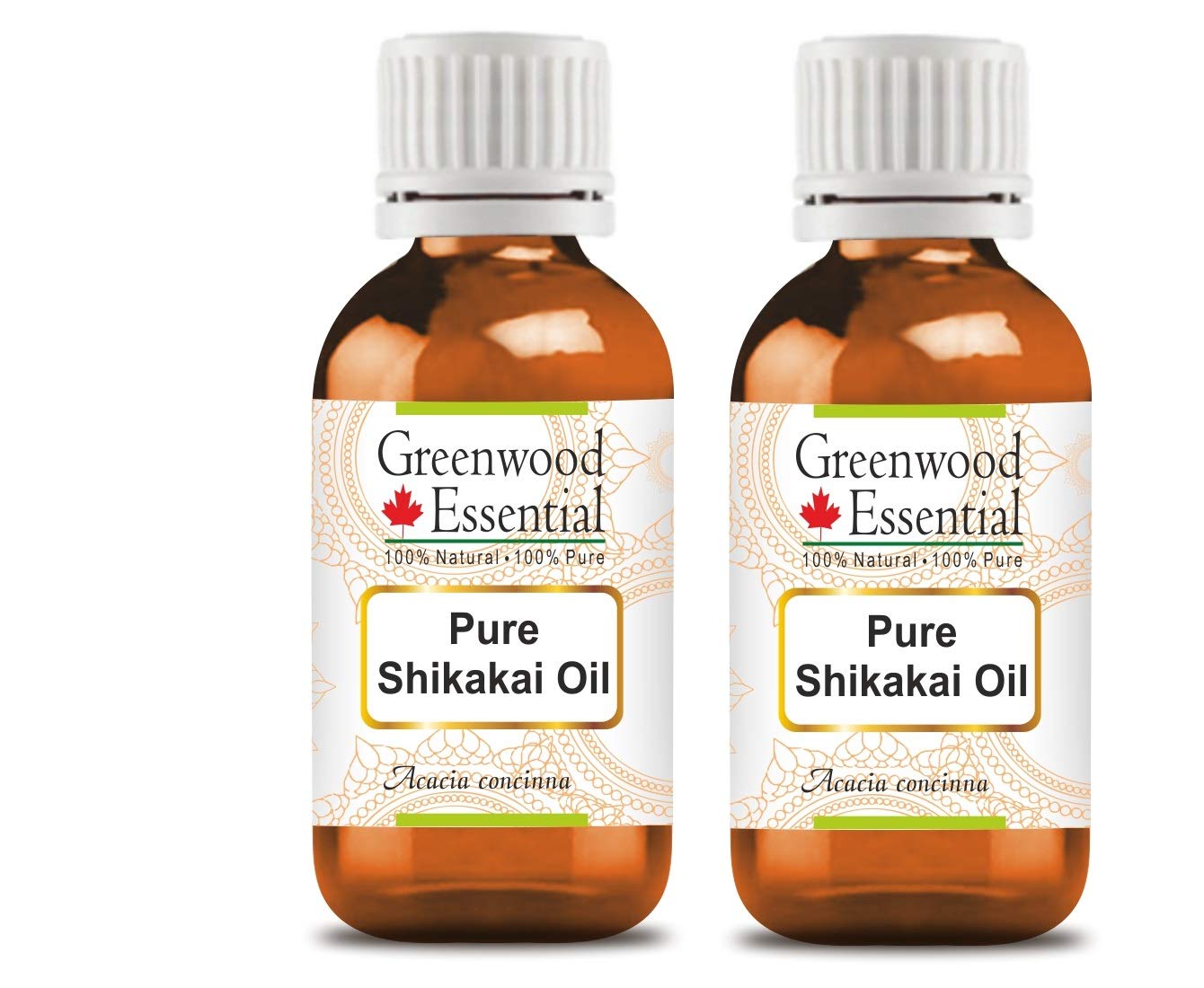 Greenwood Essential Pure Shikakai oil (Acacia concinna) Natural Therapeutic Grade (pack of Two) 100ml X 2 (6.76 oz)