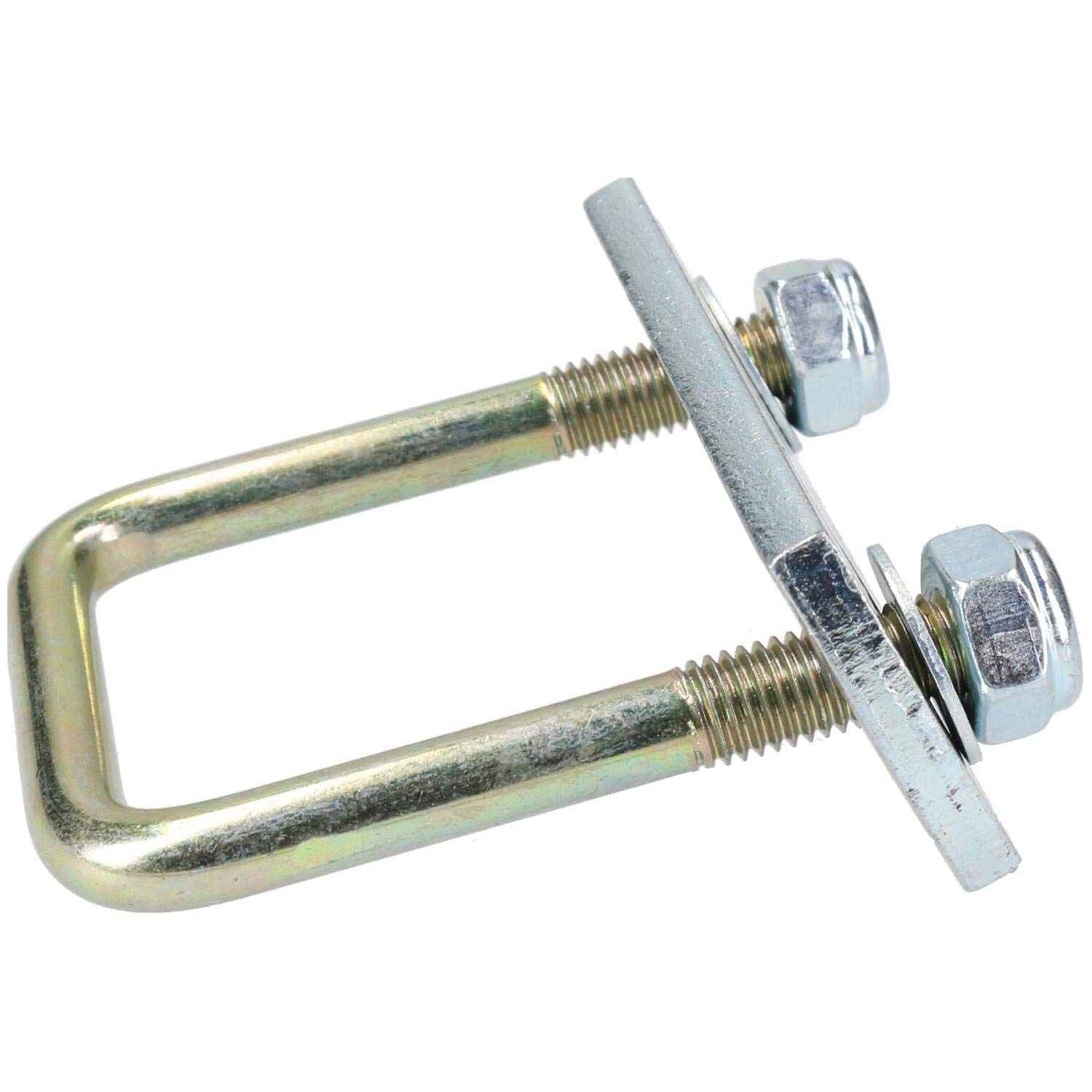 Cavallotto N-Bolt M10 50 mm x 80 mm con piastre e dadi, ad alta resistenza, confezione da 4