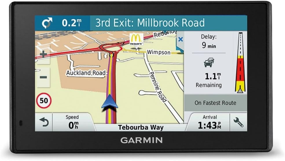 GarminDriveSmart 51LMT-D 5-Inch Satellite Navigation System with Lifetime Map Updates for the UK and Ireland - Black