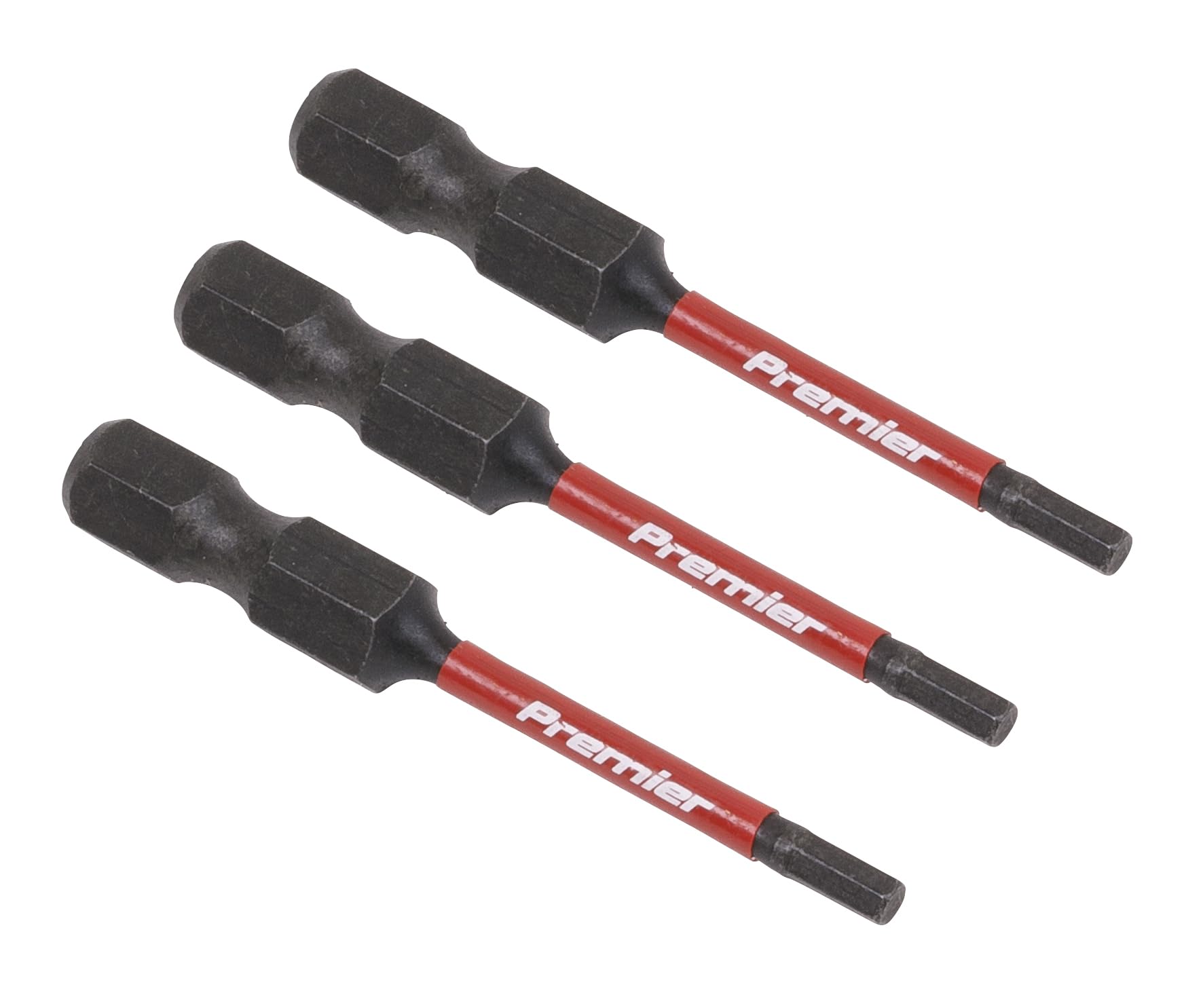 Hex 2.5mm Impact Power Tool Bits 50mm - 3pc